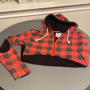 Ampersand quarter zip hoodie